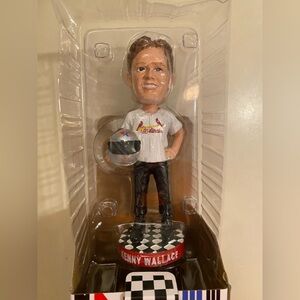 Kenny Wallace Bobblehead with White and Black Accents
